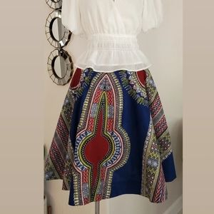 ❤️ Authentic African Print Skirt